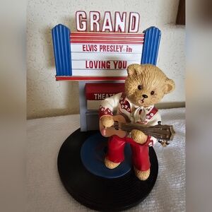Elvis Presley Teddy Bear Figurines Lot Of 3